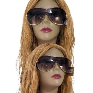 FRYE AND CO. Women's Aviator Gradient Smoke Sunglasses - Black/light Purple